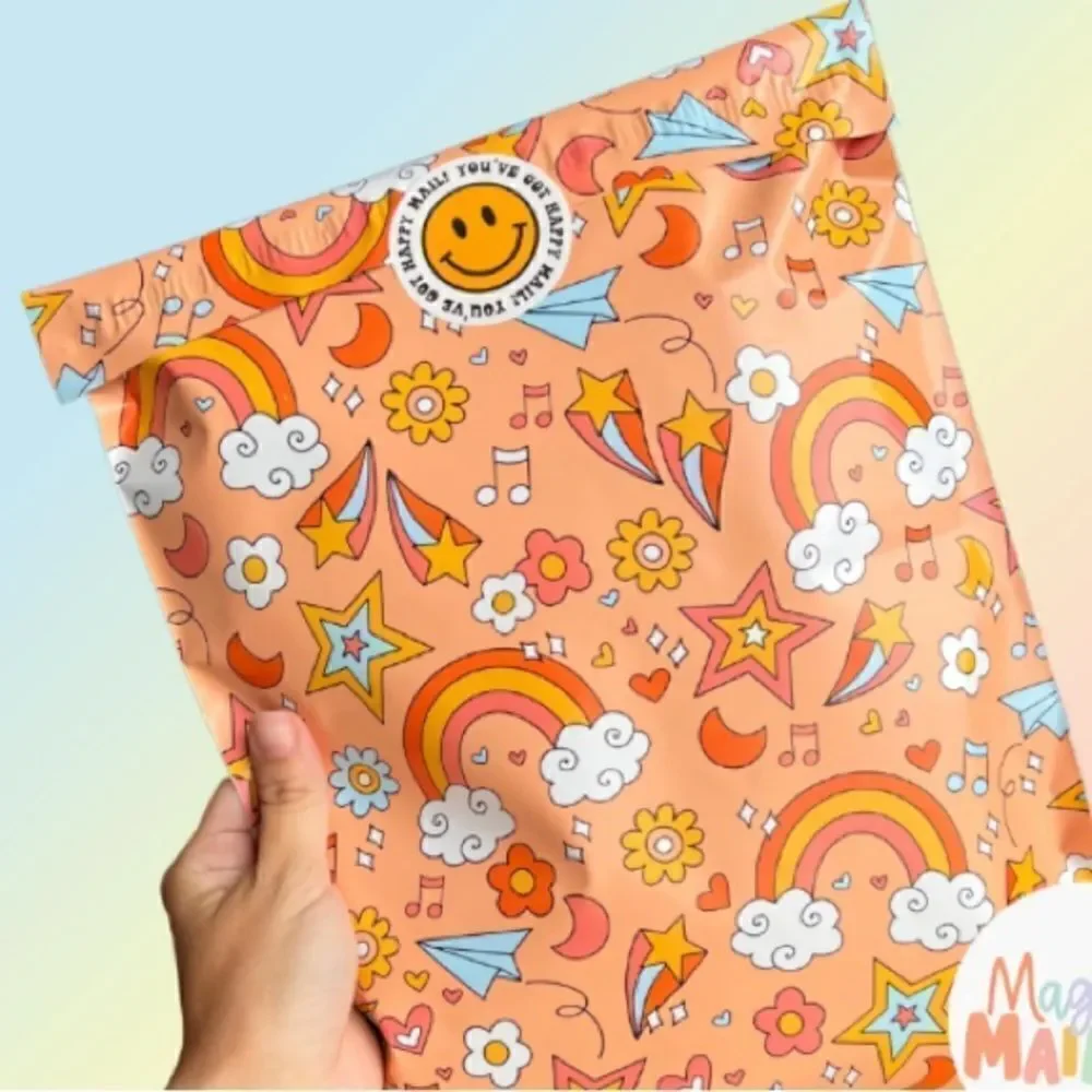 Poly mailers Mix sizes 35 poly mailers 35 stickers